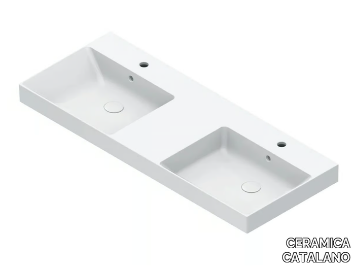 ZERO 125 - Double washbasin _ CERAMICA CATALANO