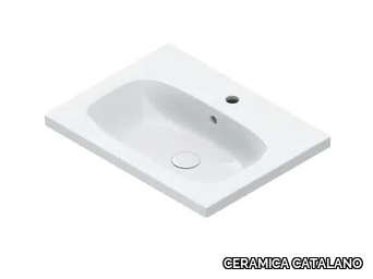 ALVEA 60 - Rectangular single washbasin _ CERAMICA CATALANO