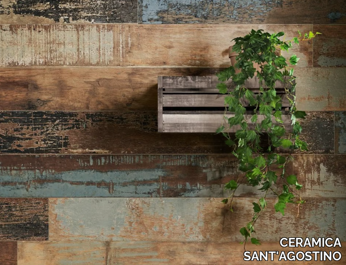 COLORART NAVY - Porcelain stoneware wall/floor tiles with wood effect _ CERAMICA SANT'AGOSTINO