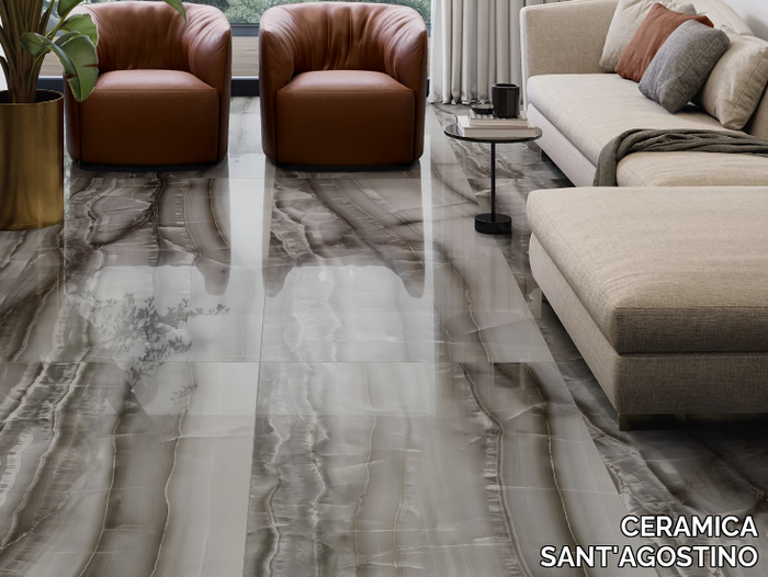 AKOYA OCEAN - Porcelain stoneware wall/floor tiles with marble effect _ CERAMICA SANT'AGOSTINO