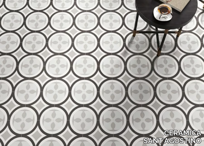 PATCHWORK B&W 01 - Porcelain stoneware wall/floor tiles _ CERAMICA SANT'AGOSTINO