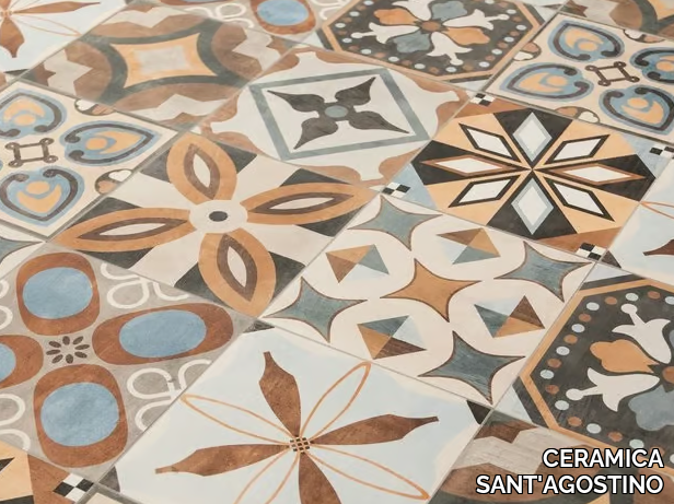 PATCHWORK COLORS MIX - Porcelain stoneware wall/floor tiles with encaustic effect _ CERAMICA SANT'AGOSTINO