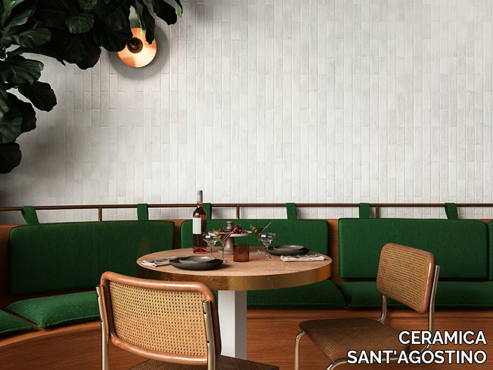 TETRIS WHITE - Fireproof Rectified porcelain stoneware wall tiles _ CERAMICA SANT'AGOSTINO