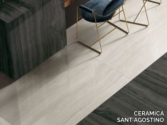 VIA APPIA VEIN CUT WHITE - Porcelain stoneware wall/floor tiles with marble effect _ CERAMICA SANT'AGOSTINO