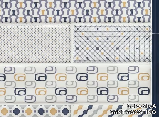 DECORLINE PATTERNBRICK MULTI COLD - White-paste wall tiles _ CERAMICA SANT'AGOSTINO