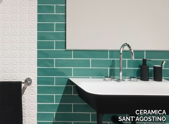 DECORLINE STRIPEBRICK EMERALD - White-paste wall tiles _ CERAMICA SANT'AGOSTINO