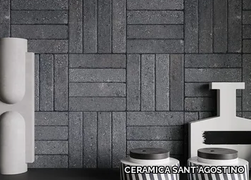 TETRIS DARK - Rectified porcelain stoneware wall tiles _ CERAMICA SANT'AGOSTINO