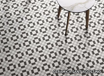 PATCHWORK B&W 02 - Porcelain stoneware wall/floor tiles with encaustic effect _ CERAMICA SANT'AGOSTINO