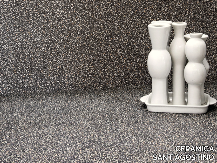 NEWDECÒ DARK - Porcelain stoneware wall/floor tiles terrazzo effect _ CERAMICA SANT'AGOSTINO