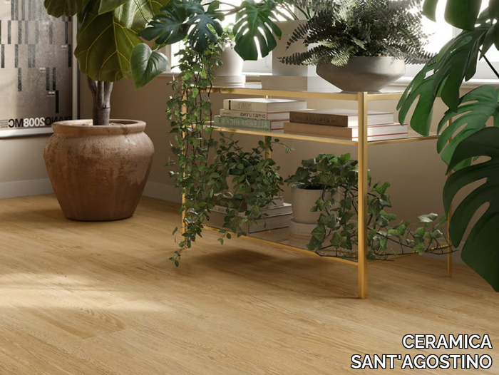 SUNWOOD NATURAL - Rectified porcelain stoneware wall/floor tiles with wood effect _ CERAMICA SANT'AGOSTINO