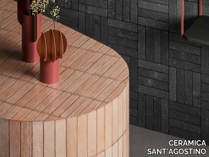 TETRIS ROSE - Rectified porcelain stoneware wall tiles _ CERAMICA SANT'AGOSTINO