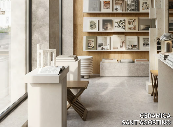 UNIONSTONE 2 CEDRE GREY - Porcelain stoneware wall/floor tiles with stone effect _ CERAMICA SANT'AGOSTINO