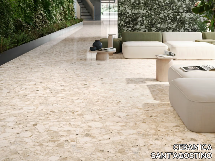 VENISTONE BEIGE - Porcelain stoneware wall/floor tiles _ CERAMICA SANT'AGOSTINO