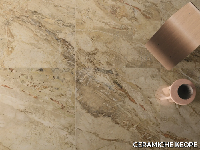 9CENTO AURORA BEIGE - Porcelain stoneware wall/floor tiles with marble effect _ CERAMICHE KEOPE