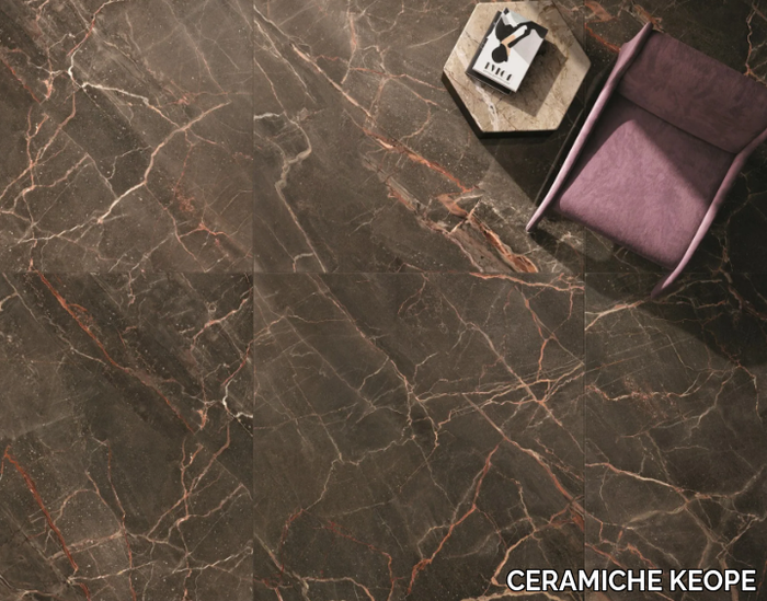 9CENTO OMBRA MOCA - Porcelain stoneware wall/floor tiles with marble effect _ CERAMICHE KEOPE