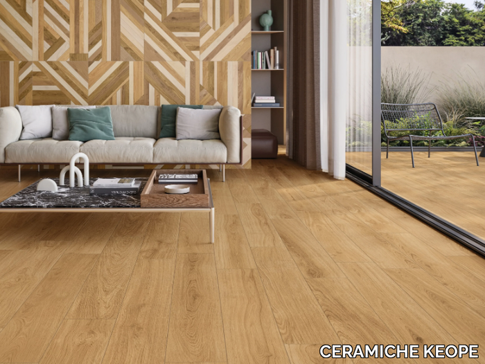 LINEO HONEY - Porcelain stoneware wall/floor tiles with wood effect _ CERAMICHE KEOPE