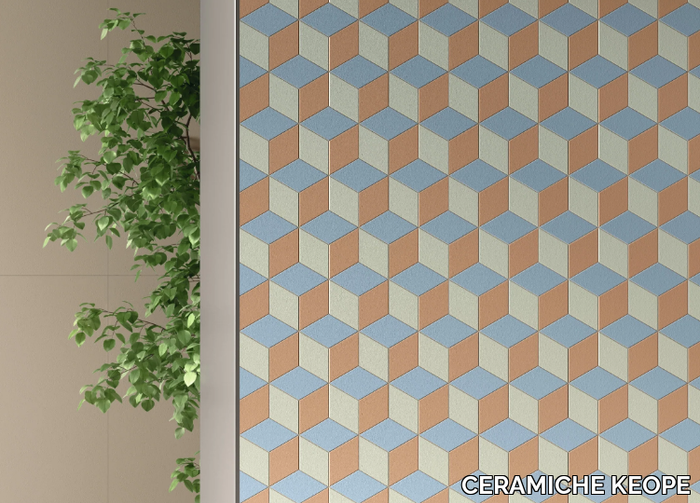 ELEMENTS DESIGN PAINT MOSAIC - Porcelain stoneware wall/floor tiles with resin effect _ CERAMICHE KEOPE