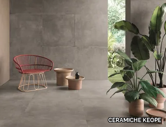 NOORD GREY - Porcelain stoneware wall/floor tiles with concrete effect _ CERAMICHE KEOPE