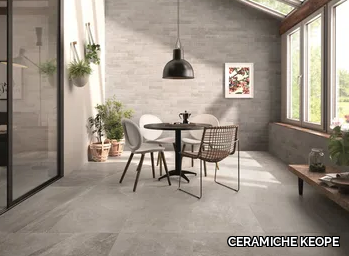 DUNSTONE GREY - Porcelain stoneware wall/floor tiles with stone effect _ CERAMICHE KEOPE