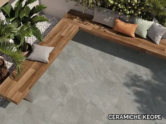 DISCOVERY ARDESIA GREY - Porcelain stoneware outdoor floor tiles with stone effect _ CERAMICHE KEOPE