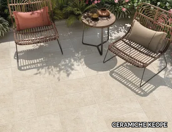 DISCOVERY LECCESE IVORY - Porcelain stoneware outdoor floor tiles with stone effect _ CERAMICHE KEOPE