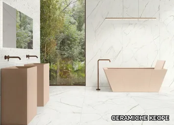 ELEMENTS LUX CALACATTA STATUARIETTO - Porcelain stoneware wall/floor tiles with marble effect _ CERAMICHE KEOPE