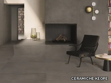 IKON GREY - Porcelain stoneware wall/floor tiles with concrete effect _ CERAMICHE KEOPE