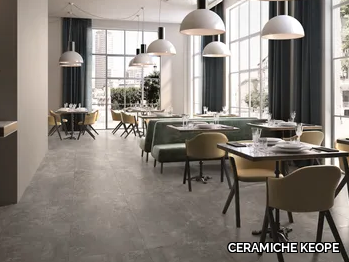 LONDALE GREY - Porcelain stoneware wall/floor tiles with concrete effect _ CERAMICHE KEOPE