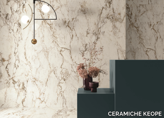 INTERNO4 BRECCIA TORTONA - Porcelain stoneware wall/floor tiles with marble effect _ CERAMICHE KEOPE