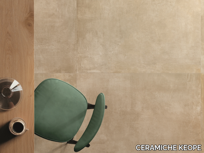 NOORD GOLD - Porcelain stoneware wall/floor tiles with concrete effect _ CERAMICHE KEOPE