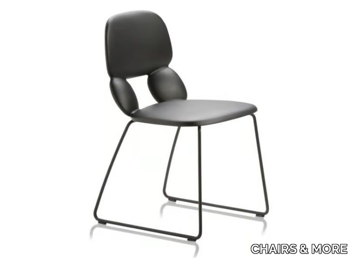 NUBE SL - Sled base polyurethane chair _ CHAIRS & MORE