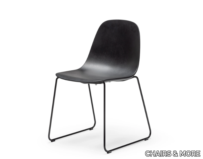 BABAH SL - Sled base polyurethane chair _ CHAIRS & MORE