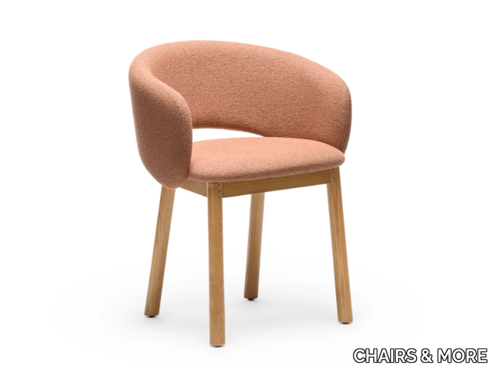 BEL S - Fabric chair with armrests _ CHAIRS & MORE