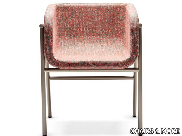 FLORA - Fabric easy chair with armrests _ CHAIRS & MORE