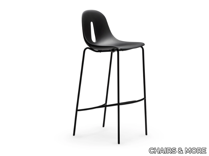 GOTHAM SG-80 - Polyurethane stool with footrest _ CHAIRS & MORE