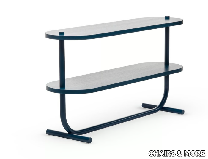 BUBALUS CO - Oval ash console table with shelving _ CHAIRS & MORE