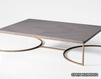 BLUE MOON - Low wooden and metal coffee table _ CPRN HOMOOD