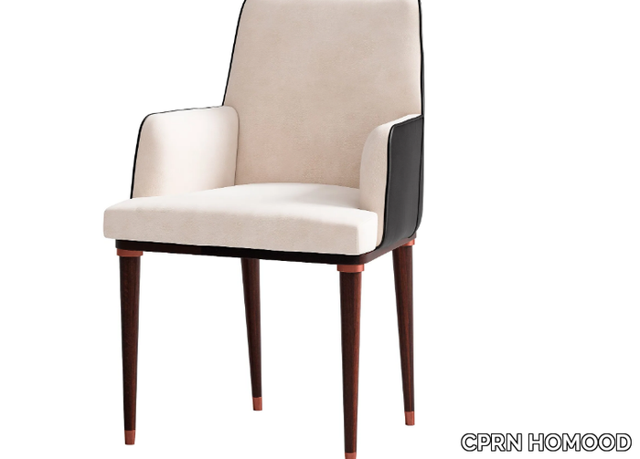 SESTO SENSO - Leather chair with armrests _ CPRN HOMOOD