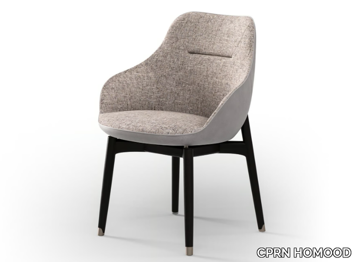 ROYAL - Upholstered fabric chair with armrests _ CPRN HOMOOD