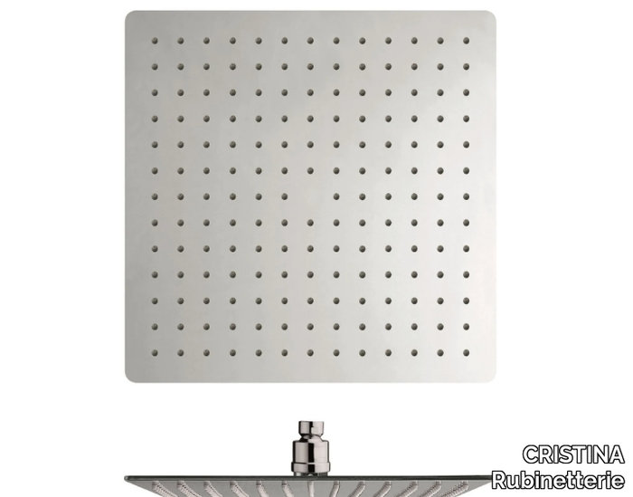 CRIPD005 - Ceiling mounted square overhead shower with anti-lime system _ CRISTINA Rubinetterie