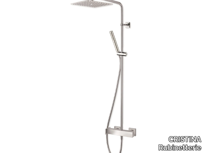 TABULA CRITA409 - Wall-mounted shower panel with hand shower _ CRISTINA Rubinetterie