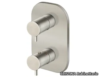 CRIXX751 - Thermostatic shower mixer with plate _ CRISTINA Rubinetterie