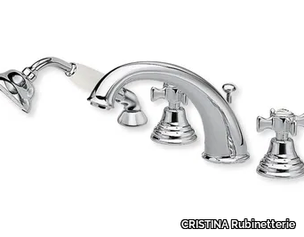 CANOVA CRICN124 - 4 hole bathtub set with hand shower _ CRISTINA Rubinetterie