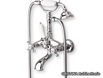 CANOVA CRICN100 - Bathtub set with hand shower with individual rosettes _ CRISTINA Rubinetterie