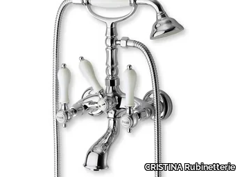 CANOVA ELITE CRICL100 - Wall-mounted bathtub mixer with hand shower _ CRISTINA Rubinetterie