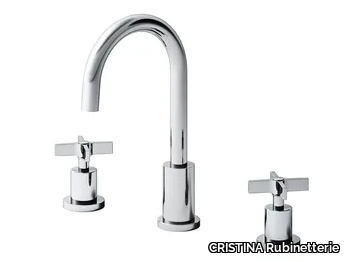 CROSS ROAD CRICR207 - Countertop 3 hole washbasin mixer _ CRISTINA Rubinetterie