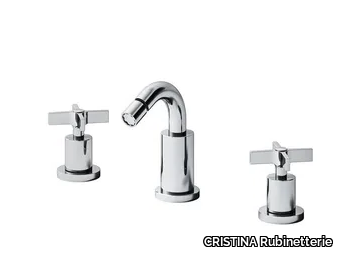 CROSS ROAD CRICR331 - Countertop 3 hole bidet mixer _ CRISTINA Rubinetterie