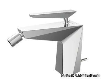 FRACTAL CRIFT321 - Countertop single handle bidet mixer with swivel spout _ CRISTINA Rubinetterie