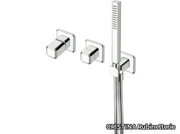 ITALY CRIIT603 - Single handle bathtub set with diverter with hand shower _ CRISTINA Rubinetterie