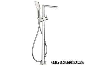 OMEGA CRIOG189 - Floor standing bathtub mixer with hand shower _ CRISTINA Rubinetterie